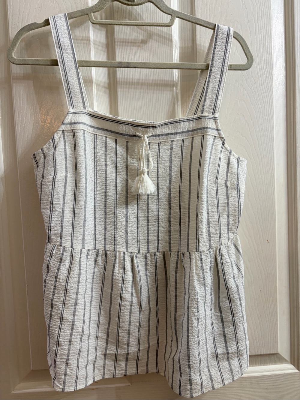 Banana Republic Cream and Navy Striped Girls One-Piece